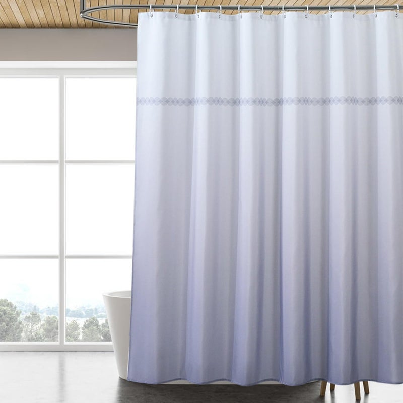 LLSCL Fabric Shower Curtain Liner with Magnets, Waterproof Hotel Quality, 72 x 72 Machine Washable - Image 1